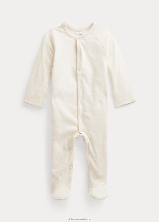 Ralph Lauren beebi puuvillane interlock jalaga kombinesoon PR0V10014 kaerahelbed kanarbik
