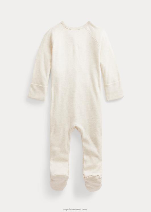 Ralph Lauren beebi puuvillane interlock jalaga kombinesoon PR0V10014 kaerahelbed kanarbik
