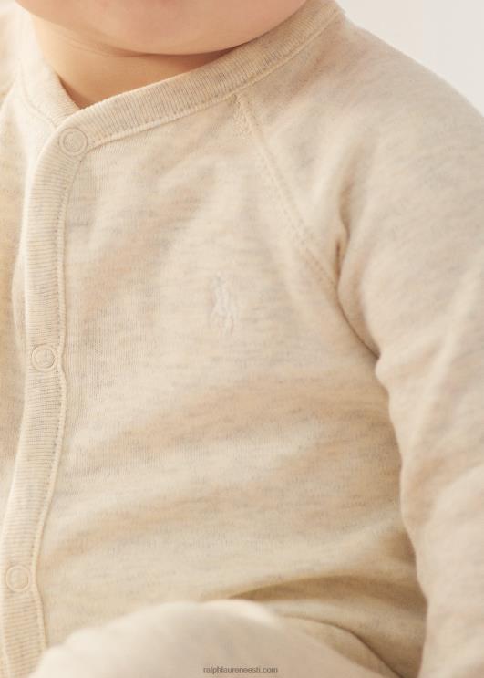 Ralph Lauren beebi puuvillane interlock jalaga kombinesoon PR0V10014 kaerahelbed kanarbik