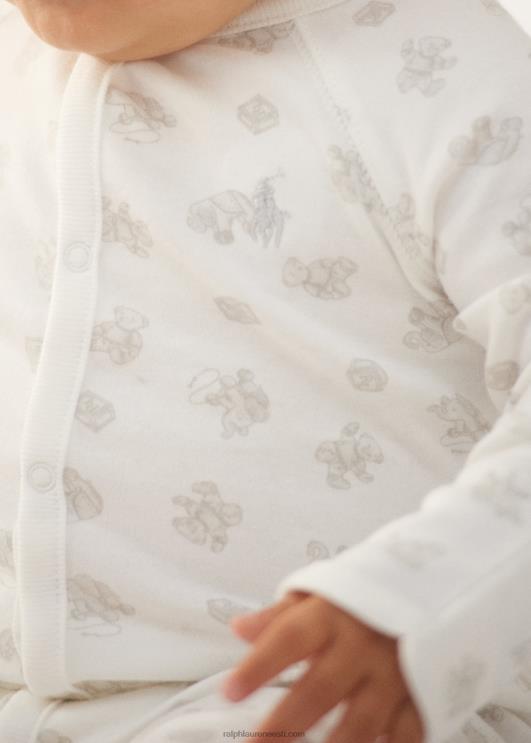 Ralph Lauren beebi puuvillase jalaga kombinesoon PR0V10017 hall multi