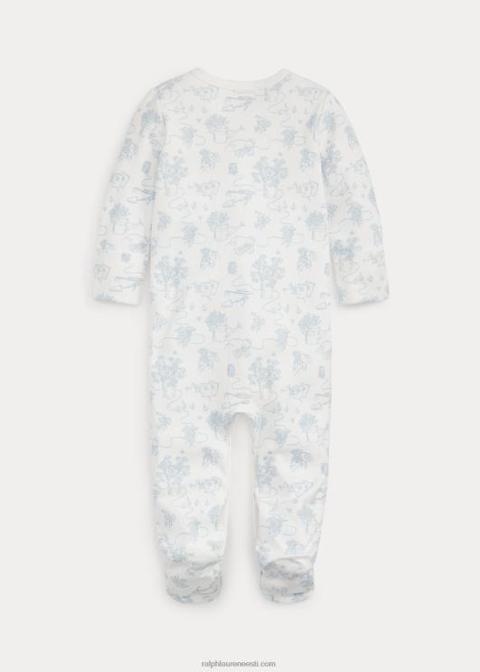 Ralph Lauren beebi toile puuvillane interlock kombinesoon PR0V7731 sinine aiatöö