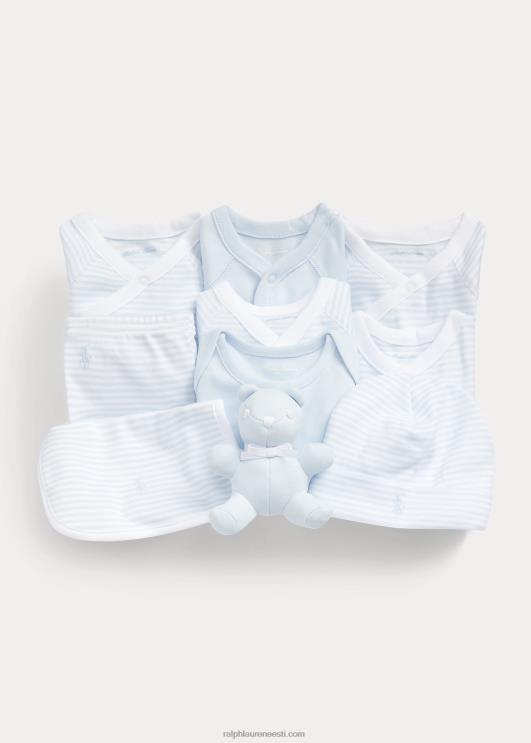 Ralph Lauren beebi 11-osaline puuvillane kinkekomplekt PR0V7815 berüll sinine multi