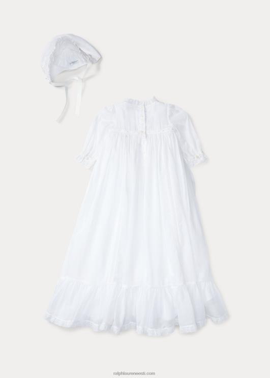 Ralph Lauren beebi 3-osaline ristimiskomplekt PR0V10035 valge