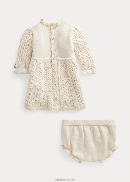 Ralph Lauren beebi intarsia kootud kampsun kleit & bloomer PR0V8238