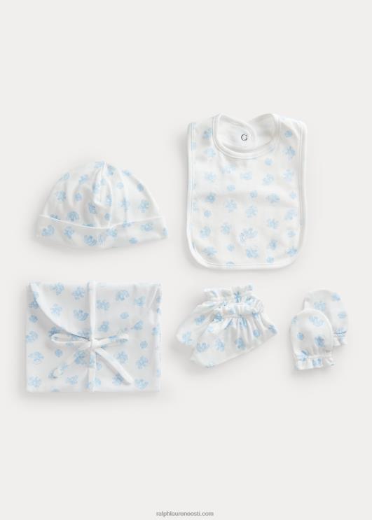 Ralph Lauren beebi orgaanilisest puuvillast 5-osaline kinkekomplekt PR0V8218 sinine multi