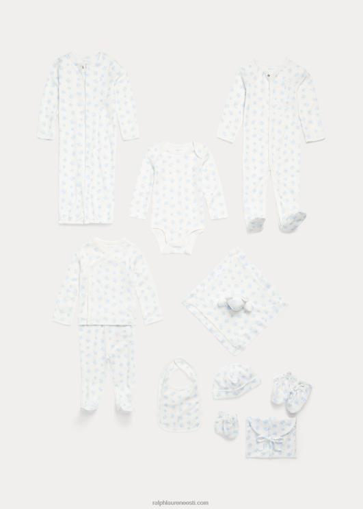 Ralph Lauren beebi orgaanilisest puuvillast 5-osaline kinkekomplekt PR0V8218 sinine multi