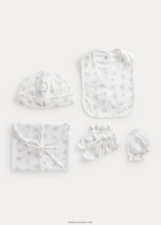 Ralph Lauren beebi orgaanilisest puuvillast 5-osaline kinkekomplekt PR0V8219 hall multi