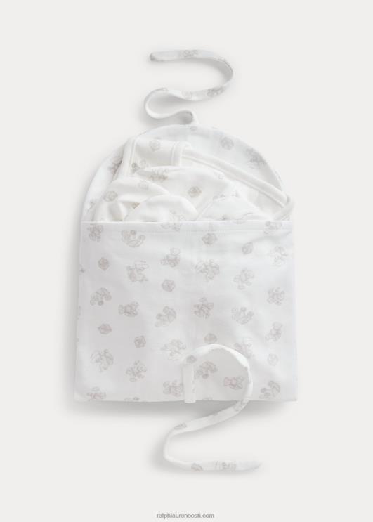 Ralph Lauren beebi orgaanilisest puuvillast 5-osaline kinkekomplekt PR0V8219 hall multi