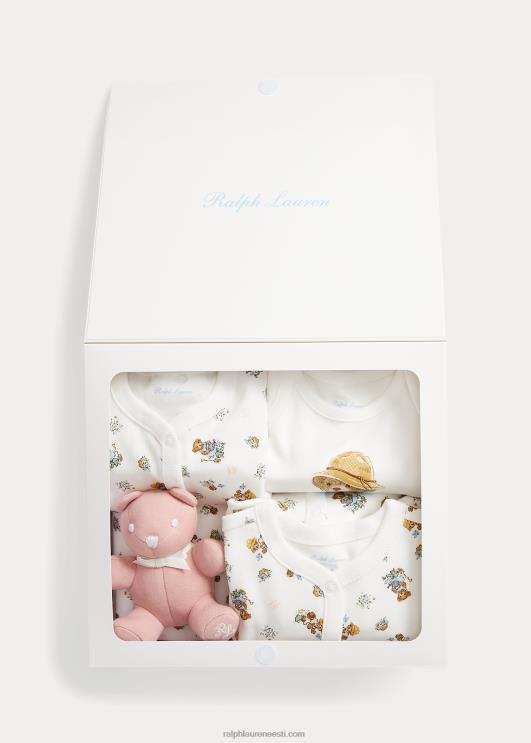 Ralph Lauren beebi polo karu puuvillane 5-osaline kinkekomplekt PR0V7822 tüdruk aiakaru