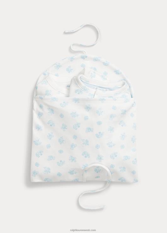 Ralph Lauren beebi puuvillane 3-osaline kinkekomplekt PR0V7824 berüll sinine multi