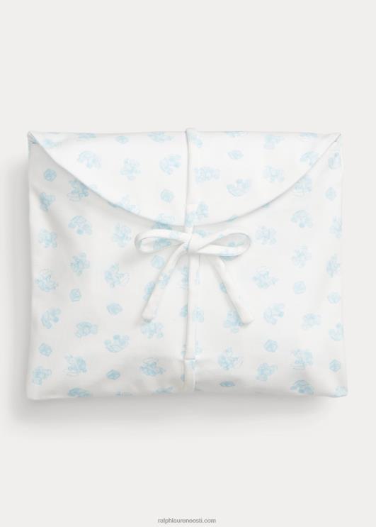 Ralph Lauren beebi puuvillane 3-osaline kinkekomplekt PR0V7824 berüll sinine multi