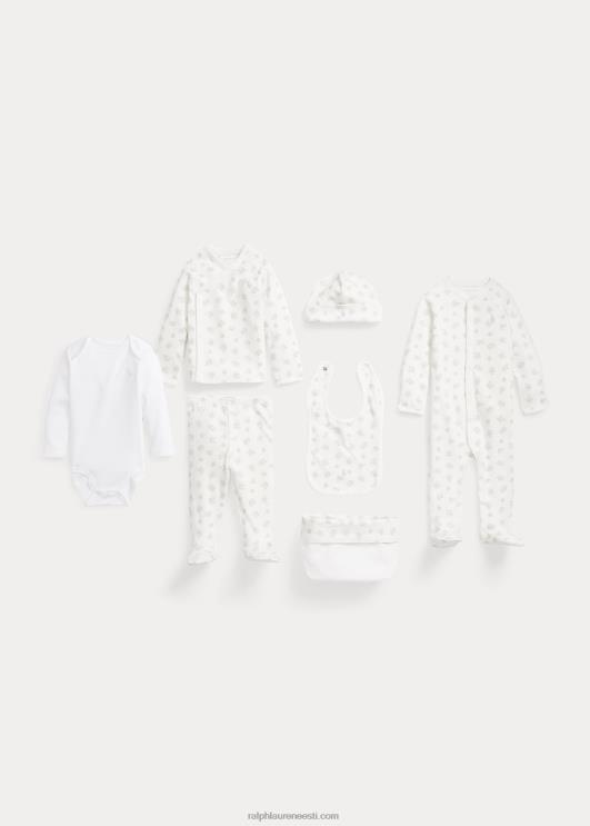 Ralph Lauren beebi puuvillane 7-osaline kinkekomplekt PR0V7817 hall multi