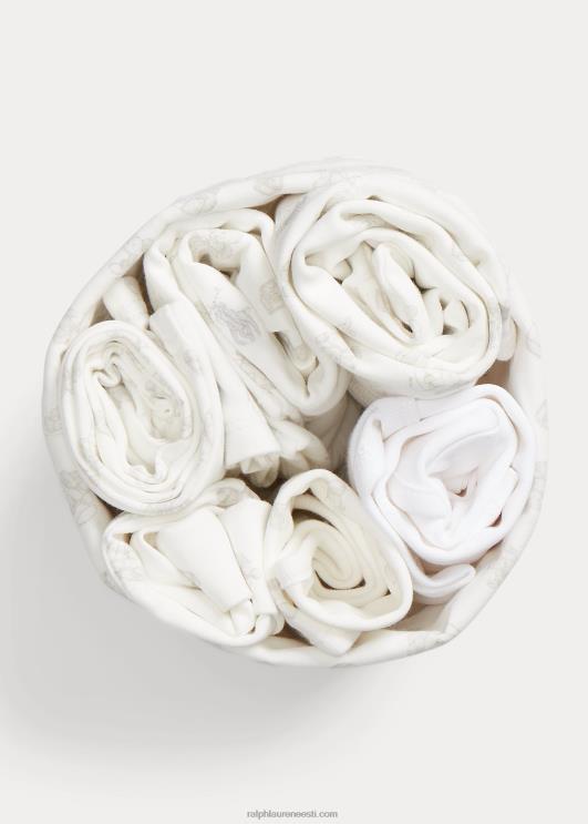 Ralph Lauren beebi puuvillane 7-osaline kinkekomplekt PR0V7817 hall multi