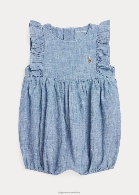 Ralph Lauren beebi chambray mull shortall PR0V7680 indigo