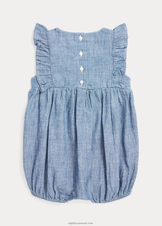 Ralph Lauren beebi chambray mull shortall PR0V7680 indigo
