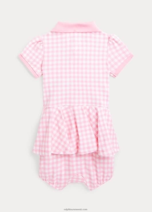Ralph Lauren beebi hõlmikvõrgust polo mull shortall PR0V8144 roosa hõlmik