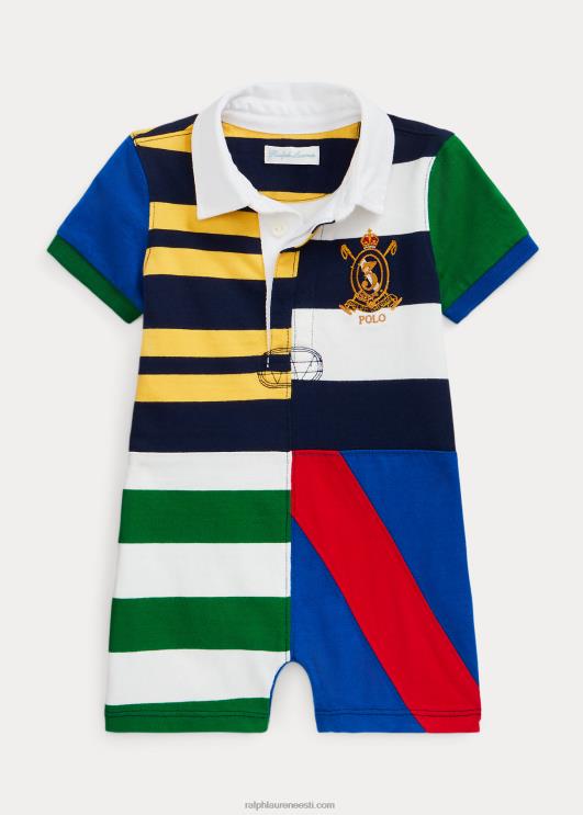 Ralph Lauren beebi lapiline puuvillane ragbi shortall PR0V8146 Newporti mereväe multi