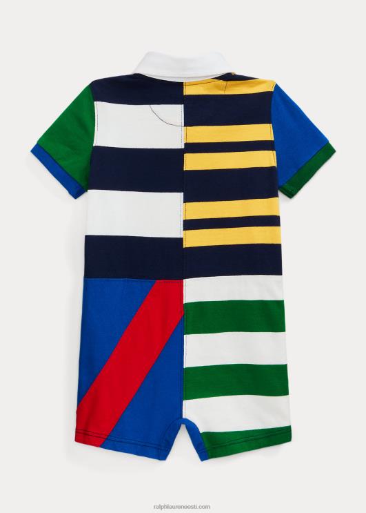 Ralph Lauren beebi lapiline puuvillane ragbi shortall PR0V8146 Newporti mereväe multi