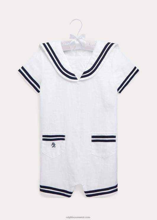 Ralph Lauren beebi linane madrus shortall PR0V7689 valge