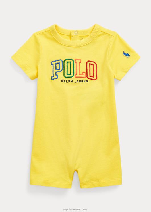 Ralph Lauren beebi logoga puuvillane jersey PR0V8152 sidrunipuru