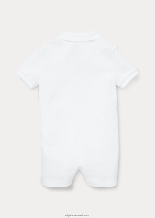 Ralph Lauren beebi pehme puuvillane polo PR0V7657 valge