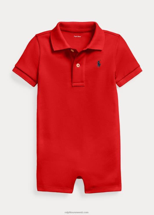 Ralph Lauren beebi pehme puuvillane polo PR0V7659 Rl 2000 punane