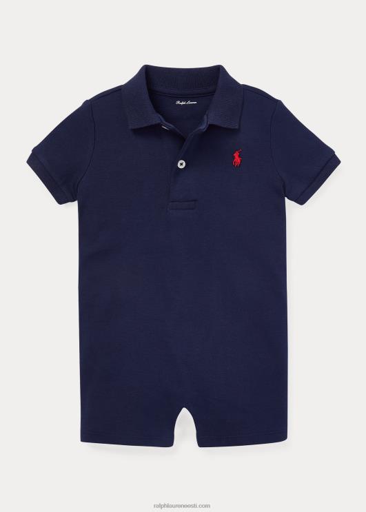 Ralph Lauren beebi pehme puuvillane polo PR0V7660 rafineeritud merevägi