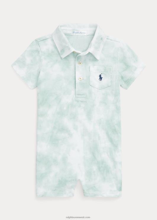 Ralph Lauren beebi pestud puuvillast jersey polo shortall PR0V7668 pleekinud piparmünt