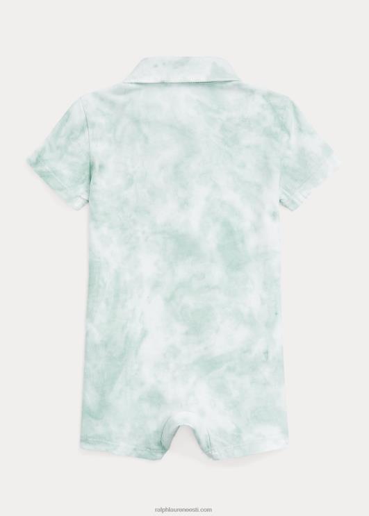 Ralph Lauren beebi pestud puuvillast jersey polo shortall PR0V7668 pleekinud piparmünt