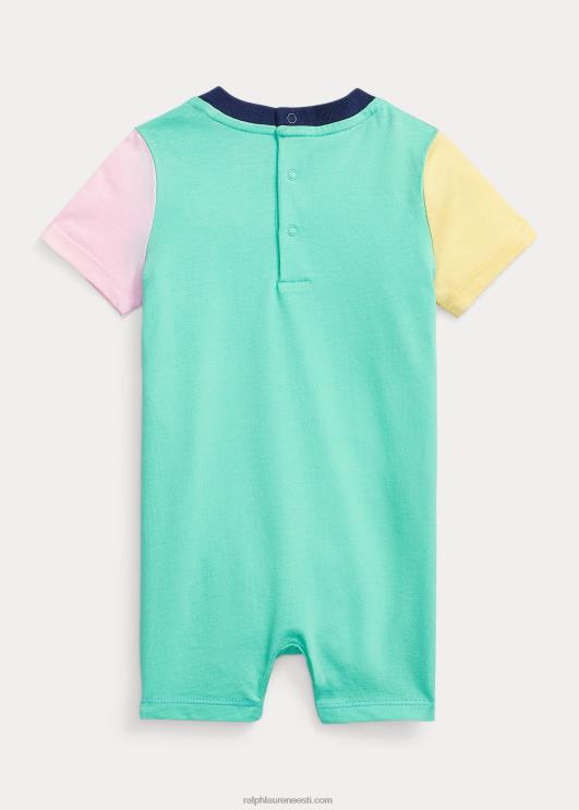 Ralph Lauren beebi värviblokeeritud puuvillane trikoo PR0V8153 sadamasaar sinine multi