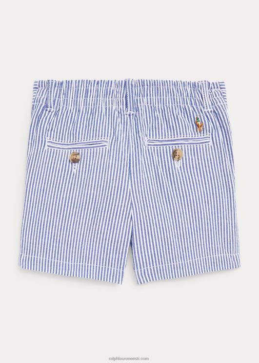 Ralph Lauren beebi veniv puuvillane seersucker lühike PR0V7914 sinine seersicker