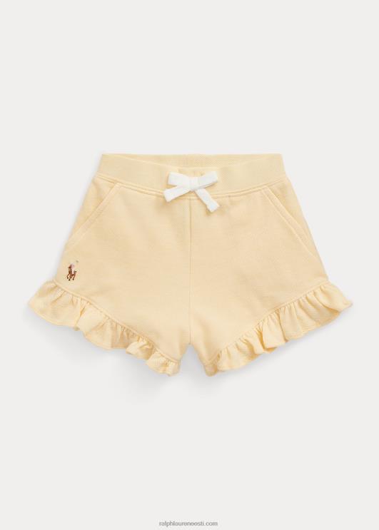 Ralph Lauren beebi volangidega puuvillane võrk lühike PR0V7912 maisi kollane