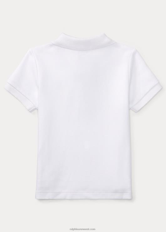 Ralph Lauren beebi pehme puuvillane polosärk PR0V7890 valge