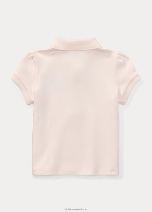 Ralph Lauren beebi polo karu pehme puuvillane polosärk PR0V7893 õrn roosa