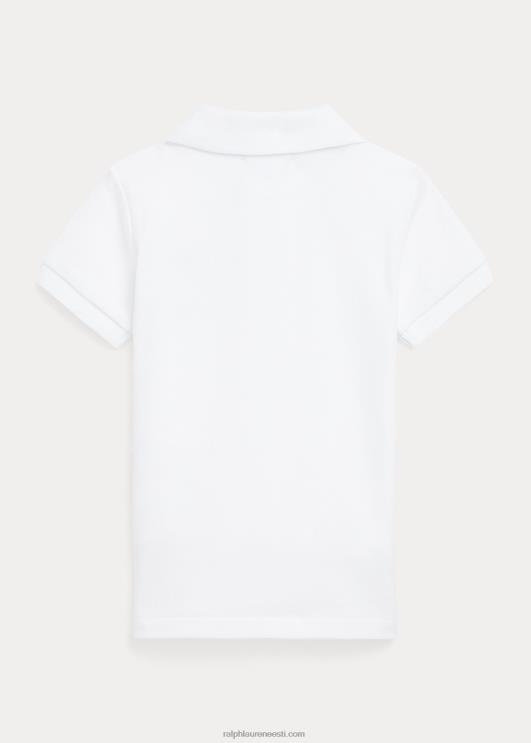 Ralph Lauren beebi polo karu puuvillase võrguga polosärk PR0V8280 valge