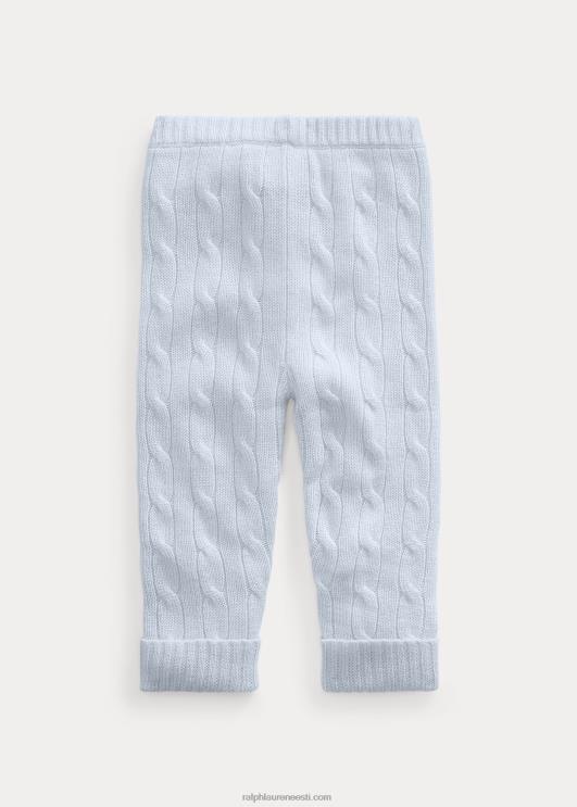 Ralph Lauren beebi kaabliga kootud kašmiirpüksid PR0V8297 pärl sinine