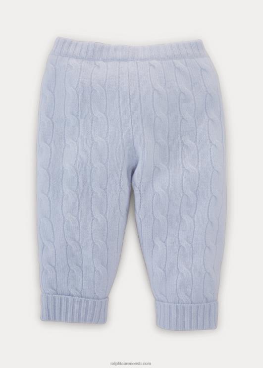 Ralph Lauren beebi kaabliga kootud kašmiirpüksid PR0V8297 pärl sinine