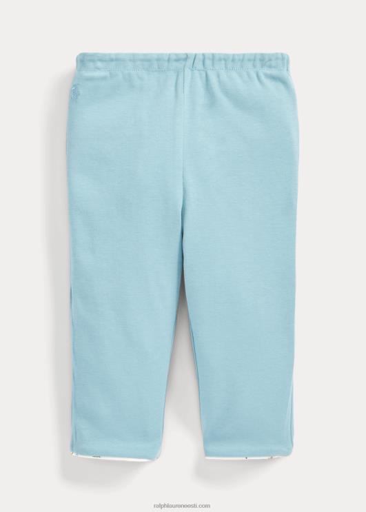 Ralph Lauren beebi polo bear pööratavad puuvillased püksid PR0V7966 poissaiakaru/sinine noot