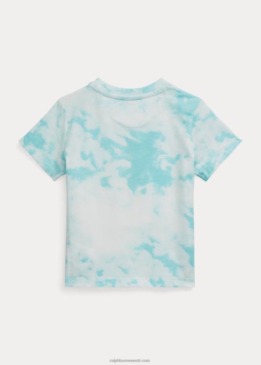 Ralph Lauren beebi polo karu lipsuvärvi-prindiga puuvillane tee PR0V7874 saare vesi