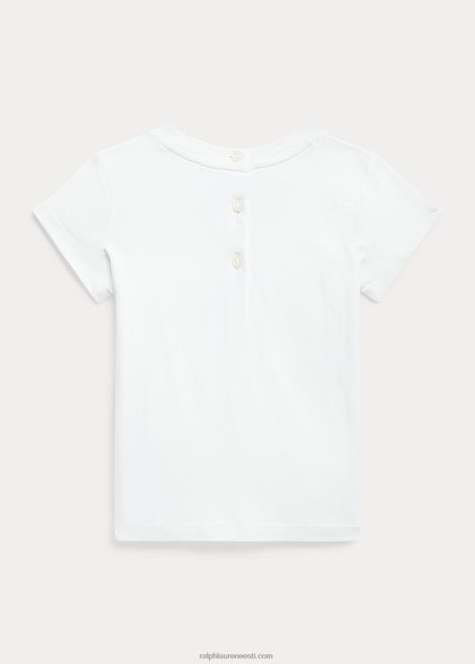 Ralph Lauren beebi polo karu puuvillane trikoo särk PR0V7875 tekipesu valge