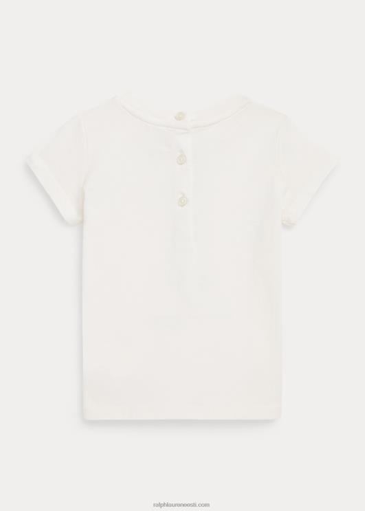 Ralph Lauren beebi polo karu puuvillane trikoo särk PR0V8250 tekipesu valge