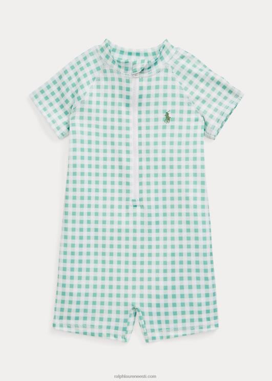 Ralph Lauren beebi hõlmiklööve valvur shortall PR0V7952 pleekinud piparmündi gingham