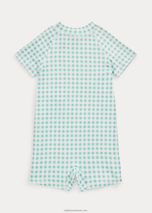 Ralph Lauren beebi hõlmiklööve valvur shortall PR0V7952 pleekinud piparmündi gingham