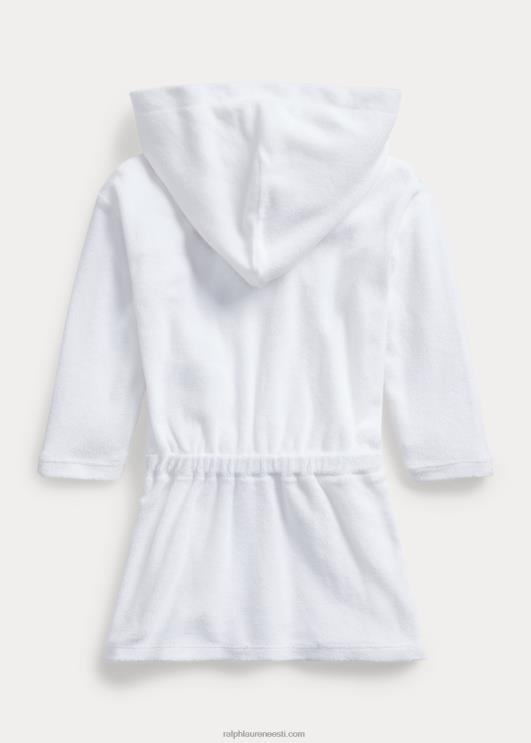 Ralph Lauren beebi kapuutsiga froteekate PR0V7956 valge