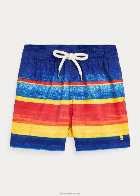 Ralph Lauren beebi reisija ujumispüksid PR0V7943 sinine/kollane triip