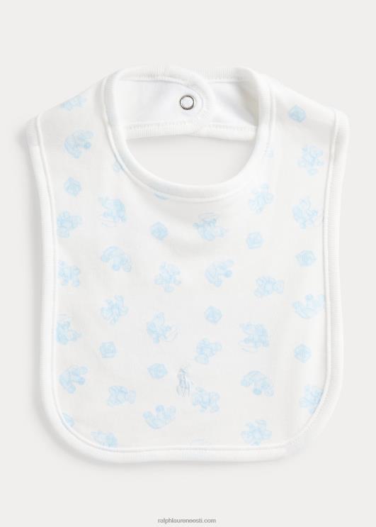 Ralph Lauren beebi karu mustriga orgaanilisest puuvillast rinnatükk PR0V8060 sinine multi