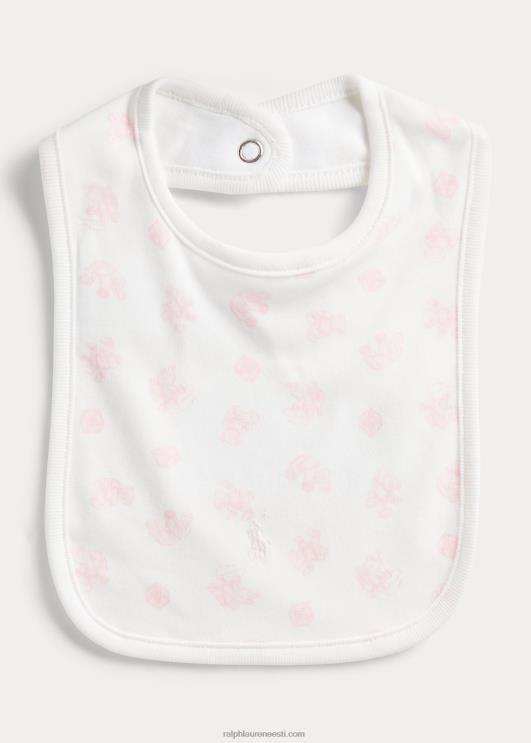 Ralph Lauren beebi karu mustriga orgaanilisest puuvillast rinnatükk PR0V8063 roosa multi