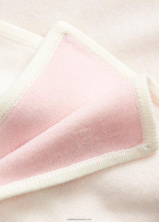 Ralph Lauren beebi ümberpööratav kašmiirtekk PR0V8342 hommikune roosa