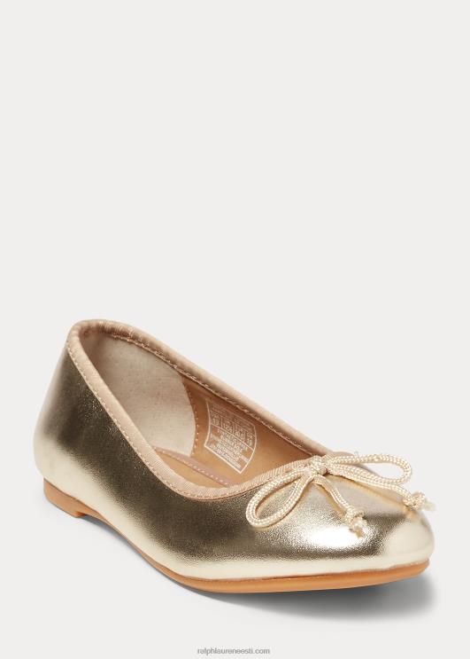 Ralph Lauren lapsed nellie metallik ballett korter PR0V7297 šampanja metallik