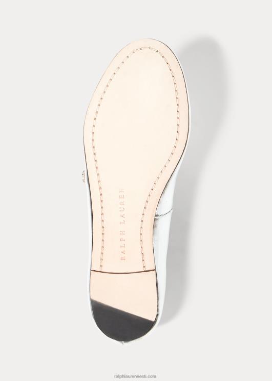 Ralph Lauren lapsed alyssa nahast mary jane PR0V7291 hõbedane metallik nahk